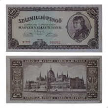 P#124 100 000 000 Pengo 1946 SOB Hungria Europa