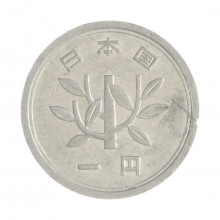 Km#74 1 Yen 1963 MBC Japão Ásia Alumínio 20(mm) 1(gr)