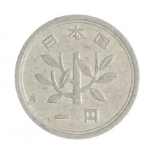 Km#74 1 Yen 1966 MBC Japão Ásia Alumínio 20(mm) 1(gr)