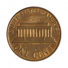 Km#201 1 Cent 1968 D MBC Estados Unidos  América  Lincoln Memorial  Bronze 19(mm) 3.11(gr)