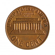Km#201 1 Cent 1970 SOB Estados Unidos  América  Lincoln Memorial  Bronze 19(mm) 3.11(gr)