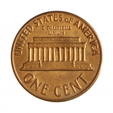 Km#201 1 Cent 1970 D MBC/SOB Estados Unidos  América  Lincoln Memorial  Bronze 19(mm) 3.11(gr)