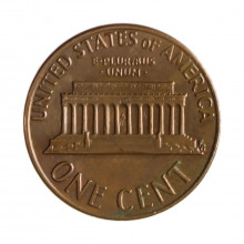 Km#201 1 Cent 1973 D MBC Estados Unidos América Lincoln Memorial Bronze 19(mm) 3.11(gr)