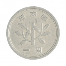 Km#74 1 Yen 1964 MBC Japão Ásia Alumínio 20(mm) 1(gr)