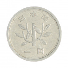 Km#74 1 Yen 1976 MBC Japão Ásia Alumínio 20(mm) 1(gr)