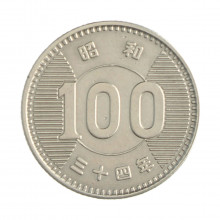 Km#78 100 Yen 1959 MBC+ Japão Ásia Prata 0.600 22.5(mm) 4.8(gr)