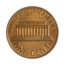 Km#201 1 Cent 1974 MBC+ Estados Unidos  América  Lincoln Memorial  Bronze 19(mm) 3.11(gr)