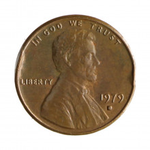 Km#201 1 Cent 1979 D MBC Estados Unidos  América  Lincoln Memorial  Bronze 19(mm) 3.11(gr)