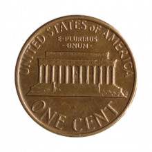Km#201 1 Cent 1979 D MBC+ Estados Unidos  América  Lincoln Memorial  Bronze 19(mm) 3.11(gr)