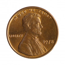 Km#201 1 Cent 1978 MBC+ Estados Unidos  América  Lincoln Memorial  Bronze 19(mm) 3.11(gr)