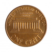 Km#201 1 Cent 1978 MBC+ Estados Unidos  América  Lincoln Memorial  Bronze 19(mm) 3.11(gr)