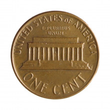 Km#201 1 Cent 1978 D MBC Estados Unidos  América  Lincoln Memorial  Bronze 19(mm) 3.11(gr)