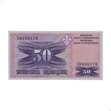 P#47 50 Dinara 1995 FE Bósnia e Herzegovina Europa