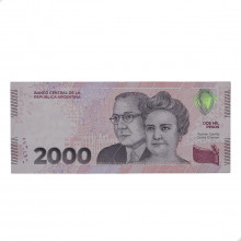 P#368 2000 Pesos 2023 SOB Argentina América Homenagem à Saúde Pública