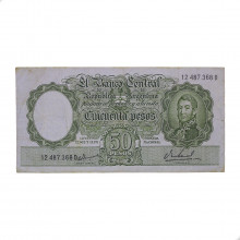 P#271a.5 50 Pesos 1967 MBC Argentina América