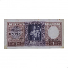 P#260b 1 Peso 1947 MBC Argentina América Declaração de Independência Econômica.