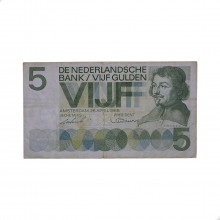 P#90b 5 Gulden 1966 MBC Holanda Europa