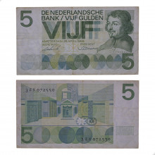 P#90b 5 Gulden 1966 MBC Holanda Europa