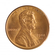 Km#201b 1 Cent 1988 D MBC+ Estados Unidos  América  Lincoln Memorial  Zinco com revestimento de cobre  19.05(mm) 2.5(gr)