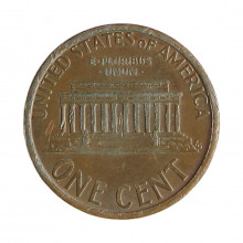 Km#201b 1 Cent 1994 D BC Estados Unidos América Lincoln Memorial Zinco com revestimento de cobre 19.05(mm) 2.5(gr)