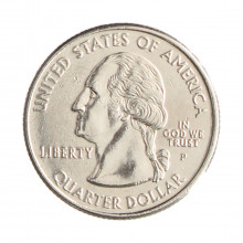 Quarter Dollar 2001 P MBC+ North Carolina C/Sinais de Limpeza