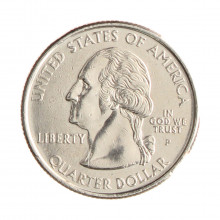 Quarter Dollar 2001 P MBC Kentucky C/Sinais de Limpeza