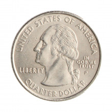 Quarter Dollar 2001 P MBC+ Rhode Island C/Sinais de Limpeza