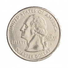 Quarter Dollar 2001 D MBC New York C/Sinais de Limpeza