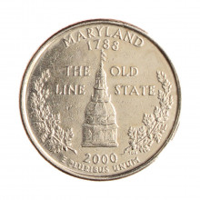 Quarter Dollar 2000 D MBC Maryland C/Sinais de Limpeza