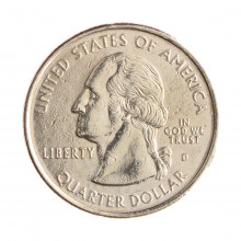 Quarter Dollar 1999 D MBC Connecticut C/Sinais de Limpeza