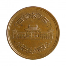 Y#73a 10 Yen 1983 MBC+ Japão Ásia Bronze 23.5(mm) 4.5(gr)
