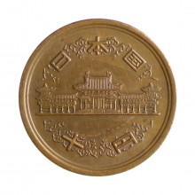 Y#73a 10 Yen 1975 MBC+ Japão Ásia Bronze 23.5(mm) 4.5(gr)