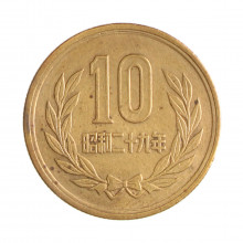 Y#73 10 Yen 1954 MBC Japão Ásia Bronze 23.5(mm) 4.5(gr)