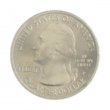 Quarter Dollar 2015 P SOB Louisiana: Kisatchie C/Sinais de Limpeza