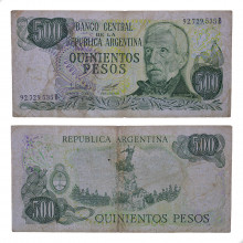 P#303b.2 500 Pesos  1979-1981 MBC Argentina  América