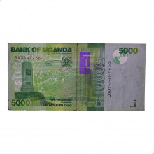 P#51d 5000 Shillings 2015 MBC Uganda África