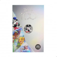 Moeda KM#3294 10 Euros 2023 FC França Europa 100 anos da Disney: Mickey Mouse - completa original Billon 0.333 Ø31mm 13g
