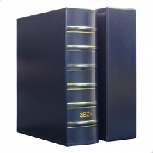 Álbum Fichário 3BZN Gigante Azul para Cédulas, Moedas, Selos e Capsula Quadrum