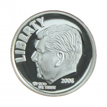Fantasia 2006 FC USA América Moeda de Dez Centavos de Fantasia Ronald Reagan de 1/10 oz Prata 0.999 Ø18,9mm 3,11gr.