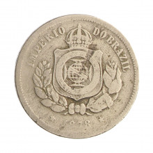Moeda V-008 100 Réis 1878 BC  Cupro Níquel Ø27mm 10gr.