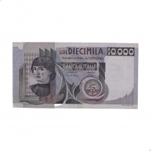 P#106b 10000 Lire  1980 MBC Itália Europa C/ Peq. Rasgo