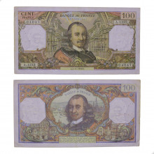 P#149f 100 Francs 1978 MBC França Europa C/Peq. Furos