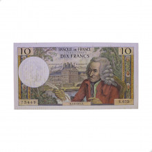 P#147d 10 Francs 1971 MBC+ França Europa C/ Manchas