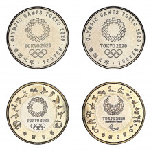 Set 22 Moedas FC Japão Ásia Olímpiadas de Tóquio 2020