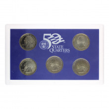 Set 5 Moedas 2006 FC Proof, Quarter Dollar S Estados - Estados Unidos América