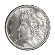 Moeda V-330 2 Centavos 1976 FC FAO Aço Inoxidável Ø19mm 2,2gr.*