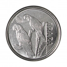 Moeda V-431 5 Cruzeiros Reais 1994 SOB/FC Data Dífícil Aço Inoxidável Ø21mm 3,3gr.