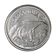 Moeda V-433 10 Cruzeiros Reais 1994 SOB/FC  Aço Inoxidável Ø22mm 3,6gr.