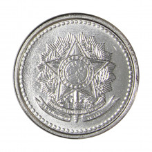 Moeda V-385 5 Centavos 1988 SOB/FC Data Dífícil Aço Inoxidável Ø16mm 1,8gr.