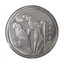 Moeda V-430 5 Cruzeiros Reais 1993 SOB/FC  Aço Inoxidável Ø21mm 3,3gr.